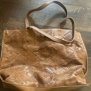 Antik Kraft  Tan tote pocketbook